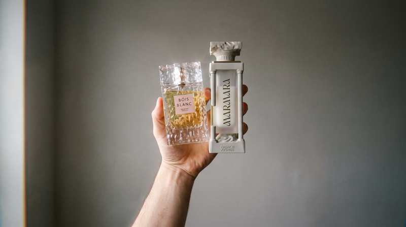 Arabiyat Prestige Bois Blanc and French Avenue Marmara bottles