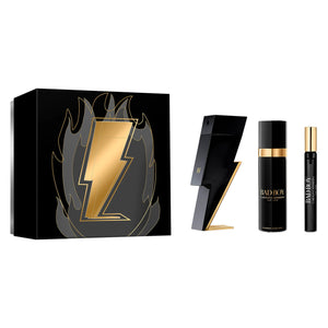 CAROLINA HERRERA BAD BOY 3 PCS SET: 3.4 EAU DE TOILETTE SPRAY + 0.34 EAU DE TOILETTE SPRAY + 3.4 DEODORANT SPRAY