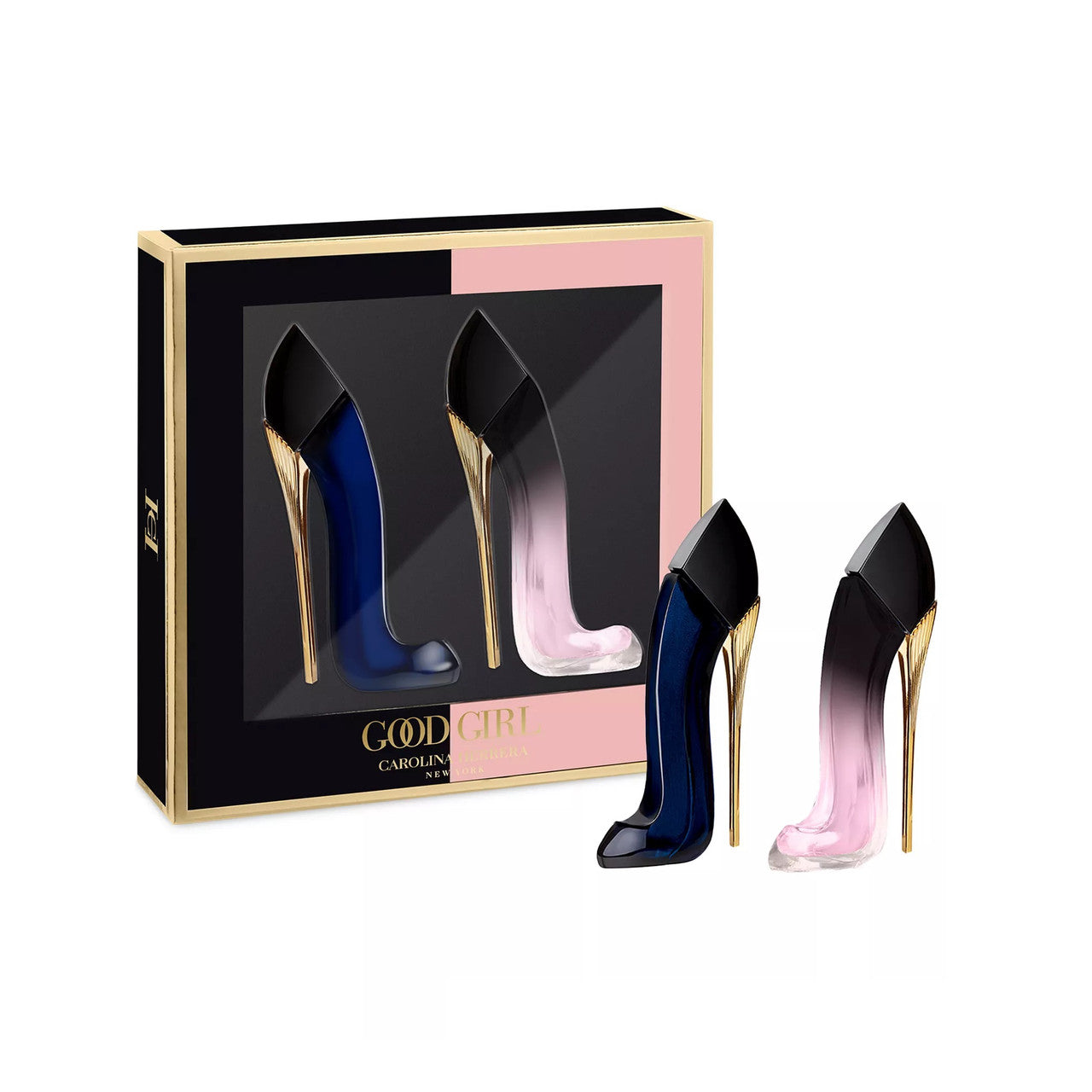 CAROLINA HERRERA 2 * 7 ML EAU DE PARFUM MINI SET: GOOD GIRL + GOOD GIRL BLUSH ELIXIR