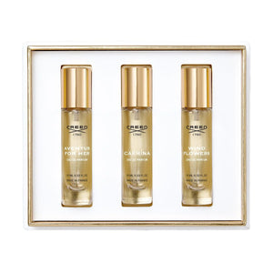 CREED 3 * 0.33 EAU DE PARFUM SPRAY SET FOR WOMEN: AVENTUS FOR HER + CARMINA + WIND FLOWERS