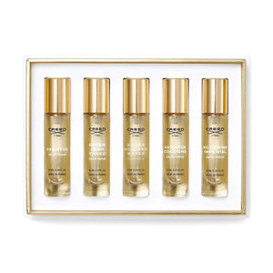 CREED 5 * 0.33 EAU DE PARFUM SPRAY SET FOR MEN: AVENTUS + SILVER MOUNTAIN WATER + AVENTUS COLOGNE + GREEN IRISH TWEED + MILLESIME IMPERIAL