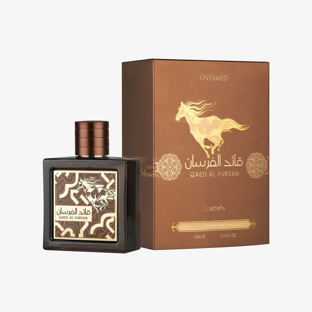 Lattafa Qaed Al Fursan Untamed Eau de Parfum - 3.04 oz (90ml) - Woody Aromatic Masterpiece
