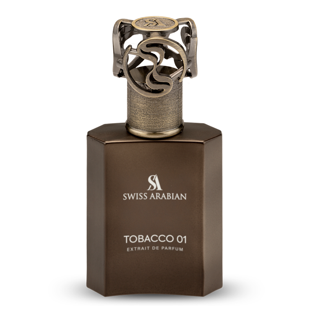 Swiss Arabian Tobacco 01 bottle, source fragrance for hand-filled decants