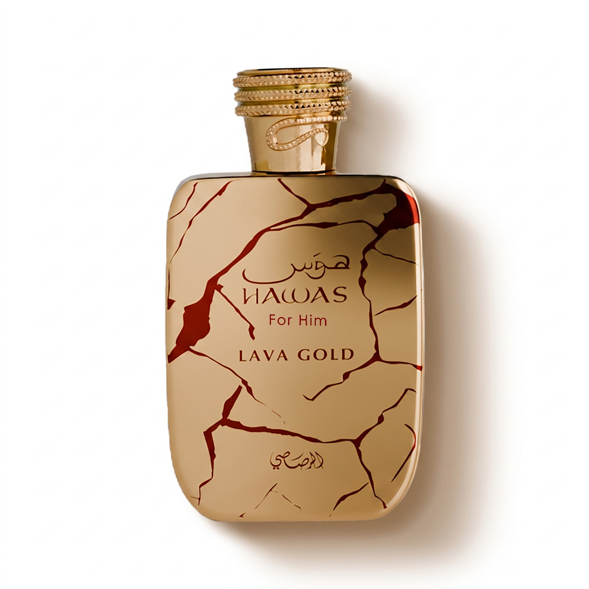 Rasasi Hawas Lava Gold perfume bottle