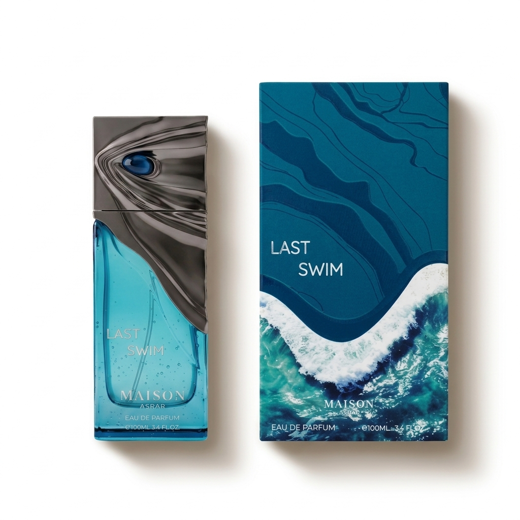 Maison Asrar Last Swim bottle and box
