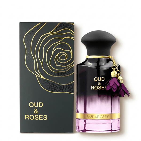 Ahmed Al Maghribi Oud & Roses Eau de Parfum 60ml 2oz Brand New Sealed