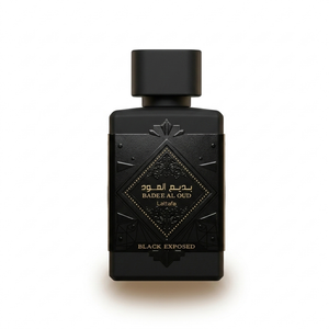 Lattafa Badee Al Oud Black Exposed