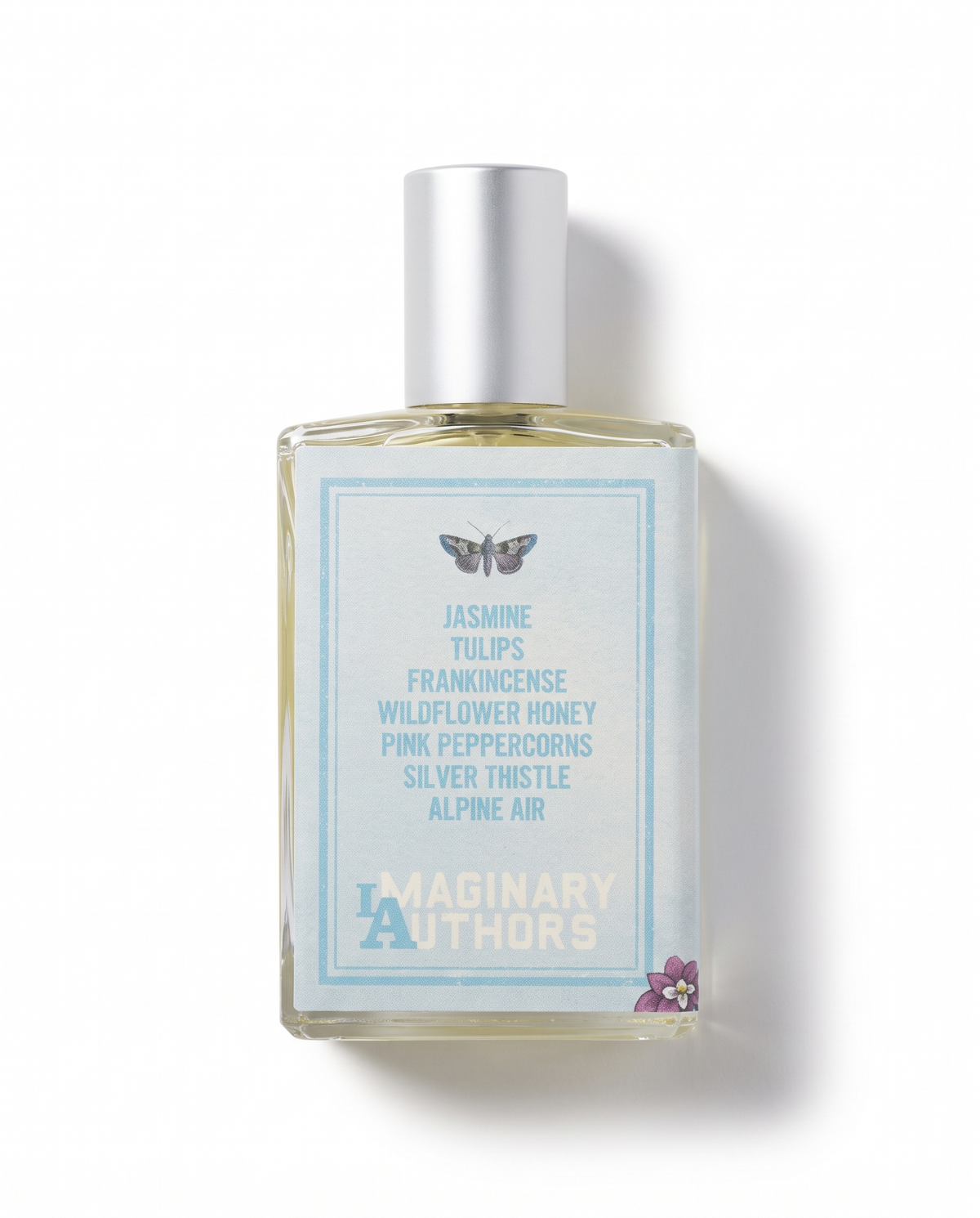 Imaginary Authors Fox in the Flowerbed Eau de Parfum 50ml bottle, back label with notes