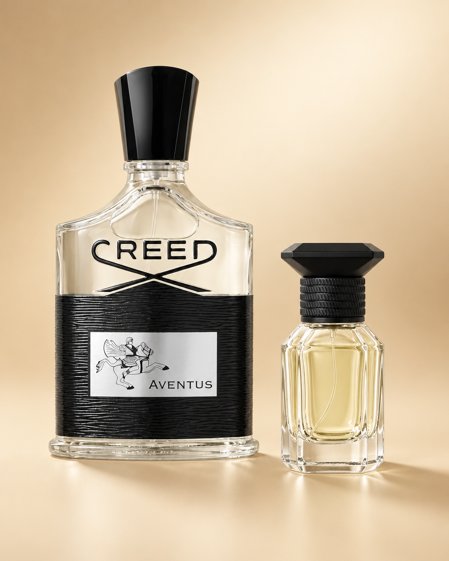 Creed Aventus with TryParfums decant bottle