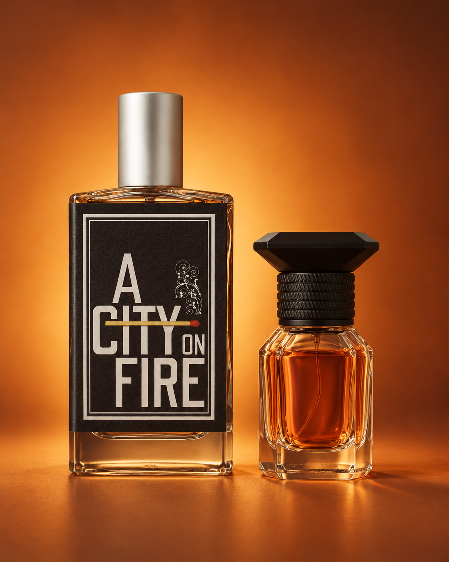 Imaginary Authors A City on Fire with TryParfums decant bottle