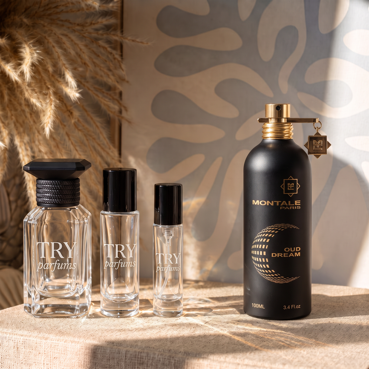 Montale Oud Dream decant in 30ml, 10ml and 5ml TryParfums bottles