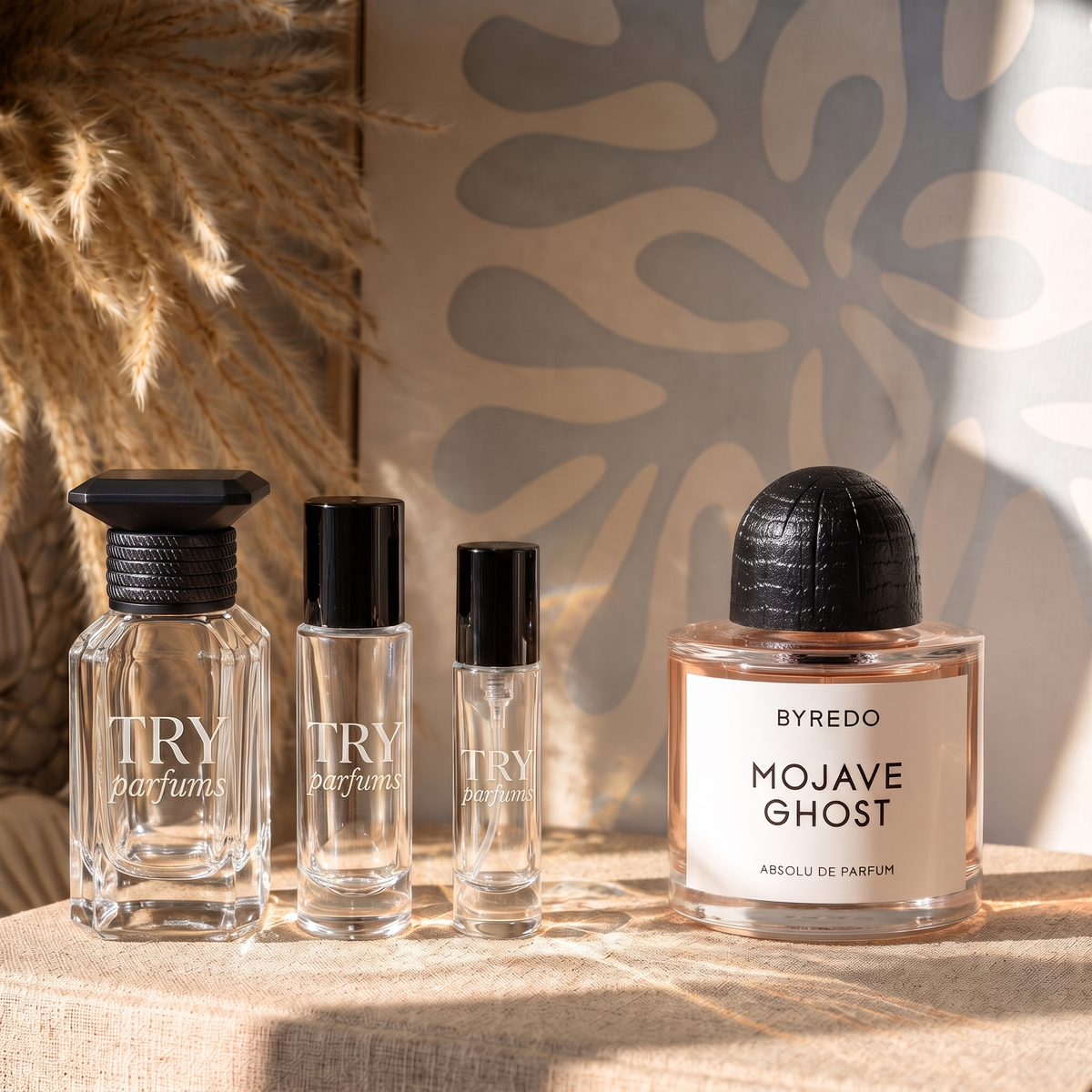 Byredo Mojave Ghost Absolu decant in 30ml, 10ml and 5ml TryParfums bottles