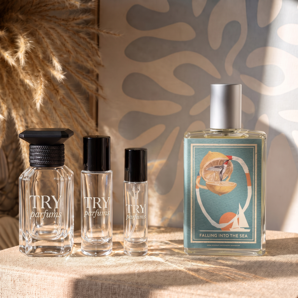 Imaginary Authors Falling into the Sea decant in 30ml, 10ml and 5ml TryParfums bottles