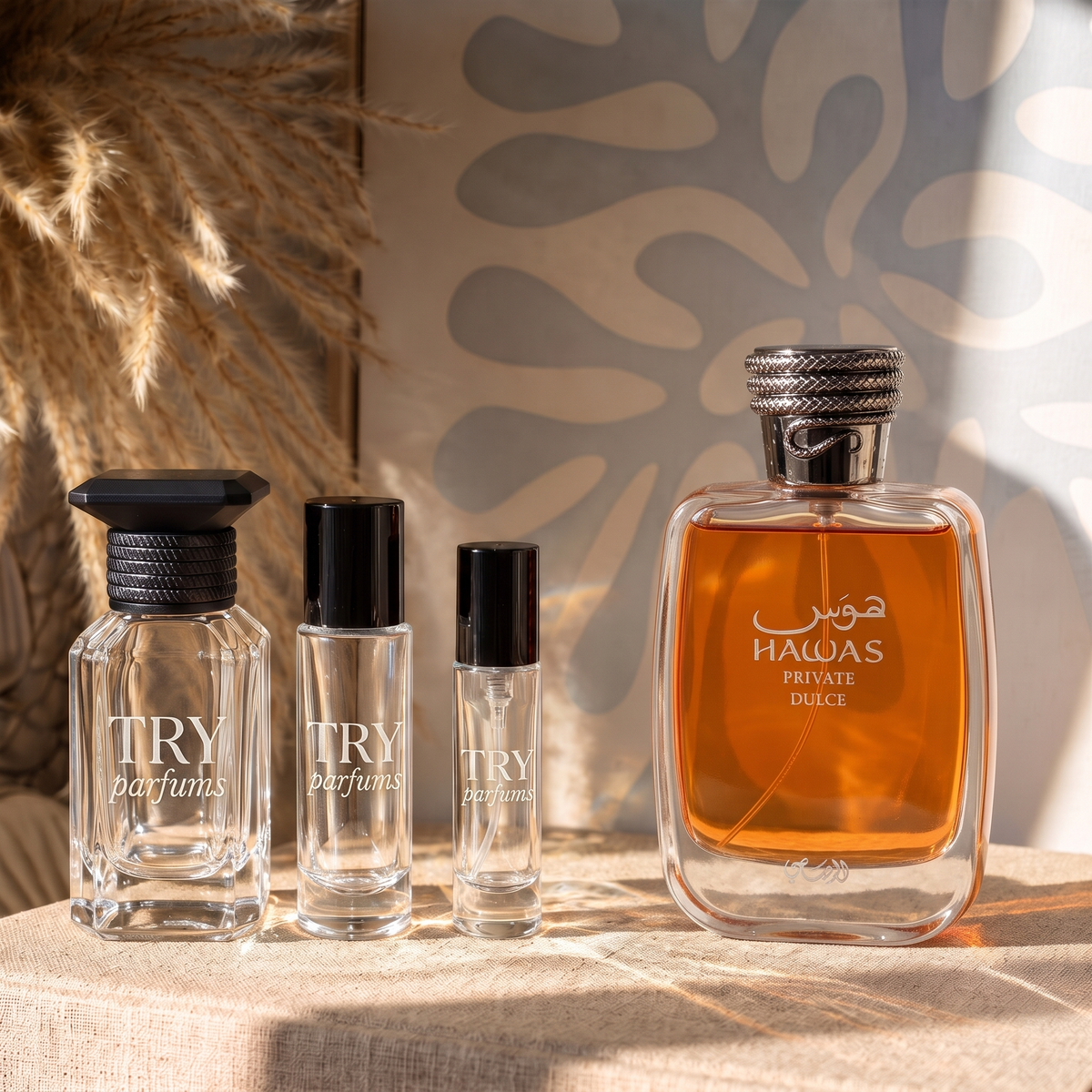Rasasi Hawas Private Dulce decant in 30ml, 10ml and 5ml TryParfums bottles