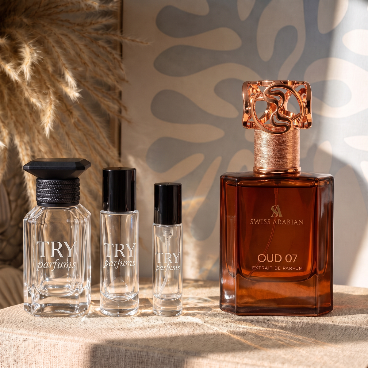 Swiss Arabian Oud 07 decant in 30ml, 10ml and 5ml TryParfums bottles
