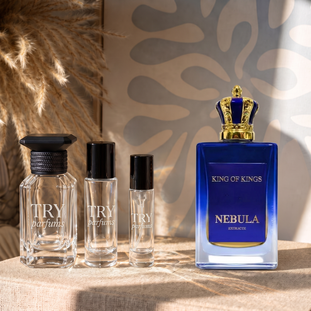 Macarena King of Kings Nebula Extreme decant in 30ml, 10ml and 5ml TryParfums bottles