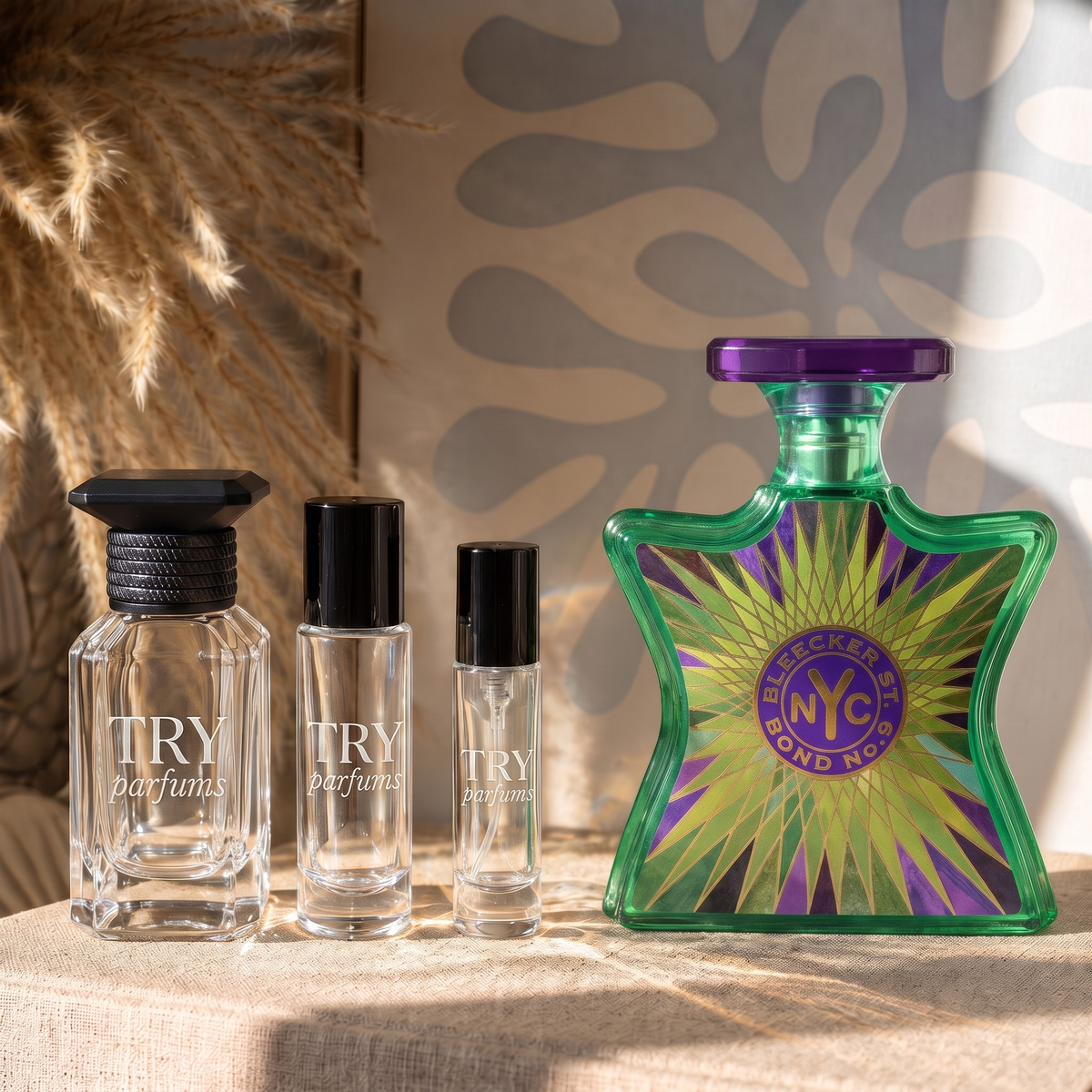 Bond No. 9 Bleecker Street decant in 30ml, 10ml and 5ml TryParfums bottles