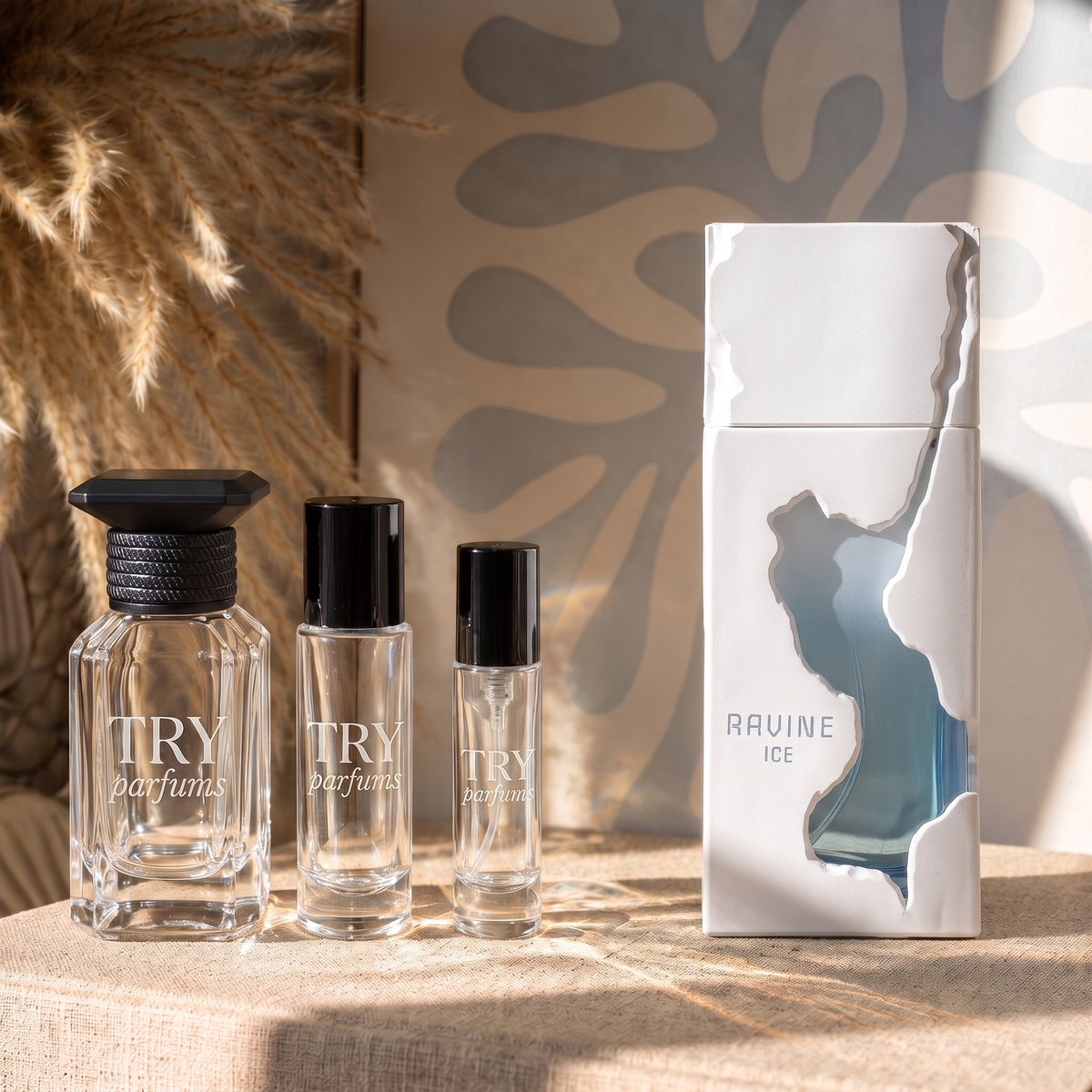 French Avenue Ravine Ice decant in 30ml, 10ml and 5ml TryParfums bottles