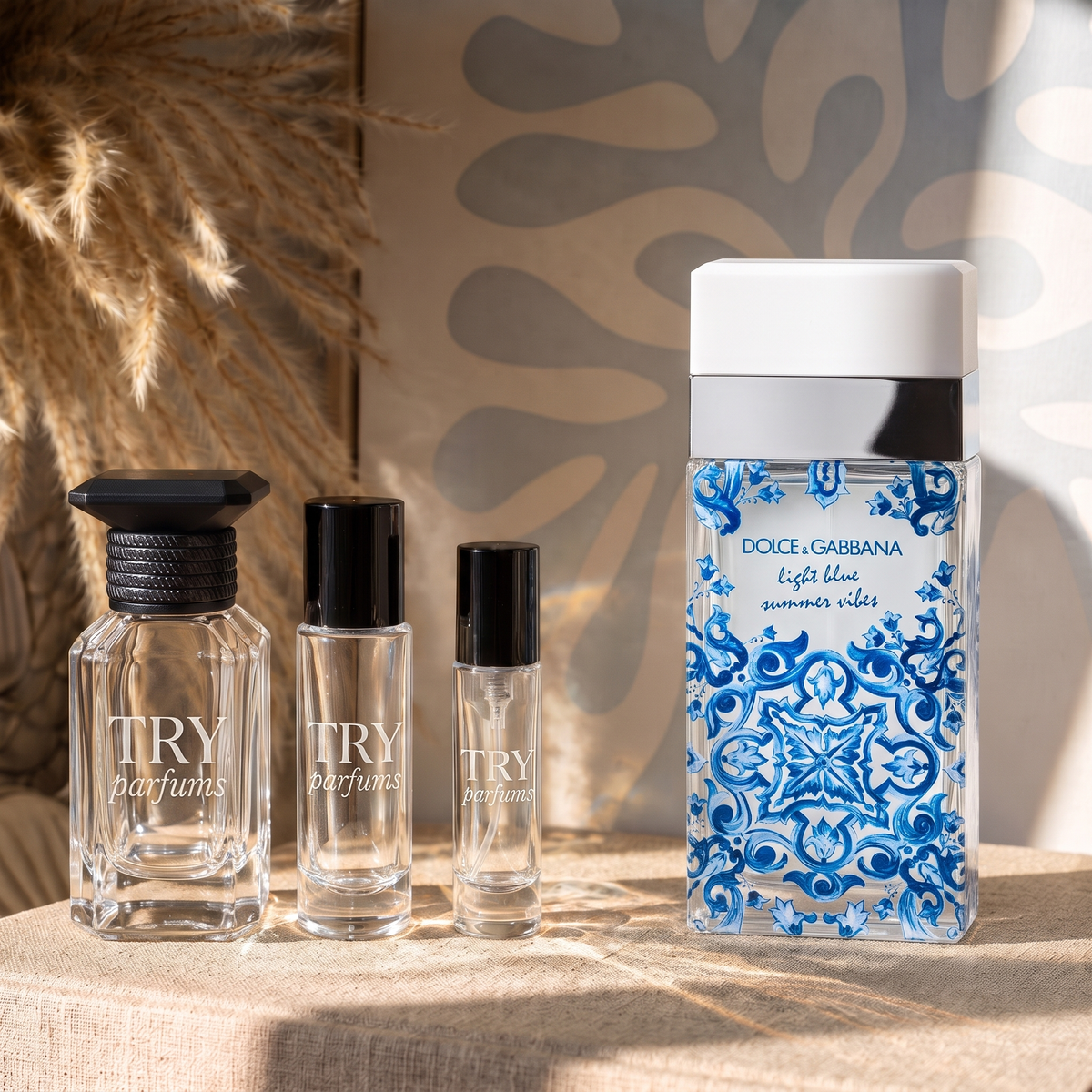 Dolce & Gabbana Light Blue Summer Vibes EDT decant in 30ml, 10ml and 5ml TryParfums bottles