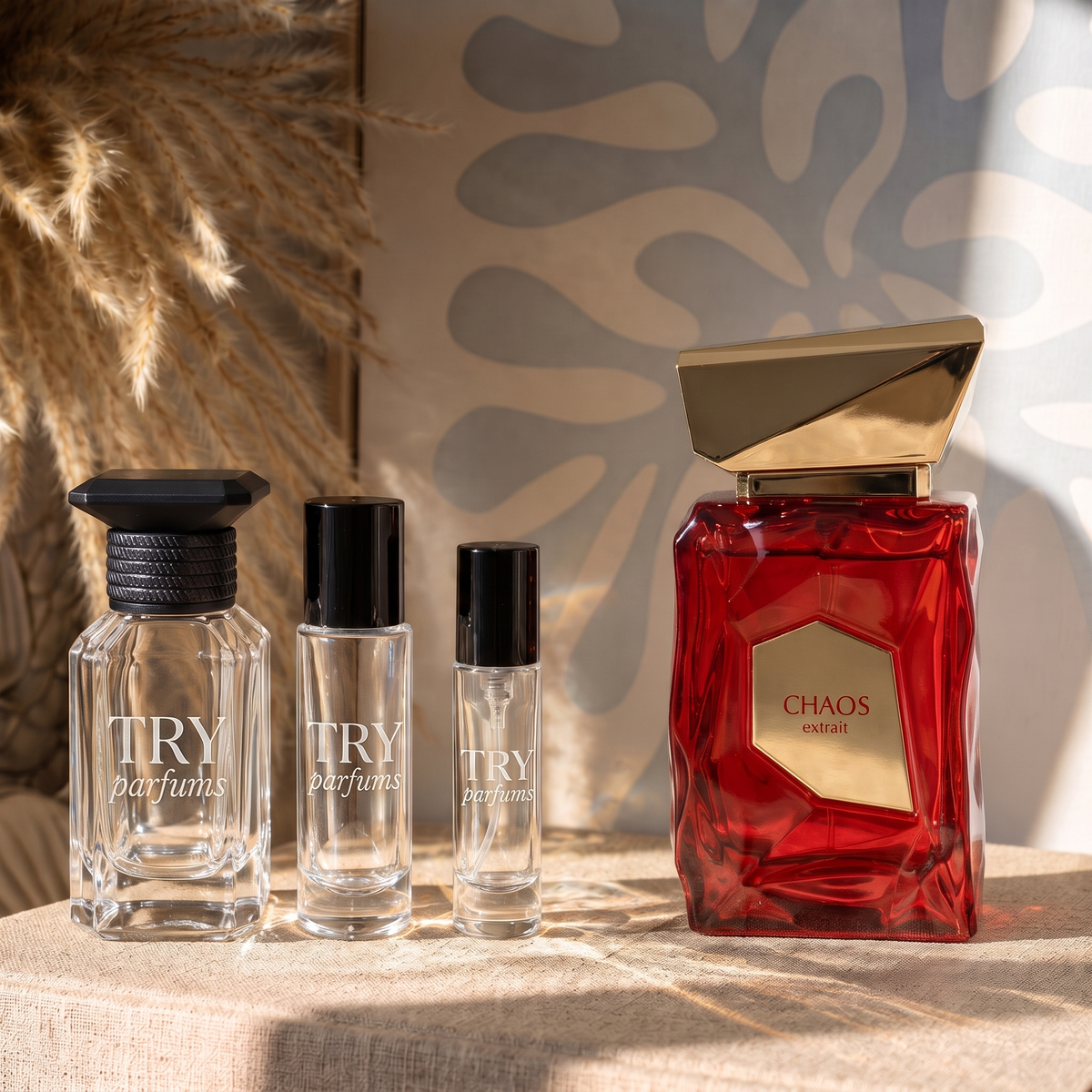 French Avenue Chaos Extrait decant in 30ml, 10ml and 5ml TryParfums bottles