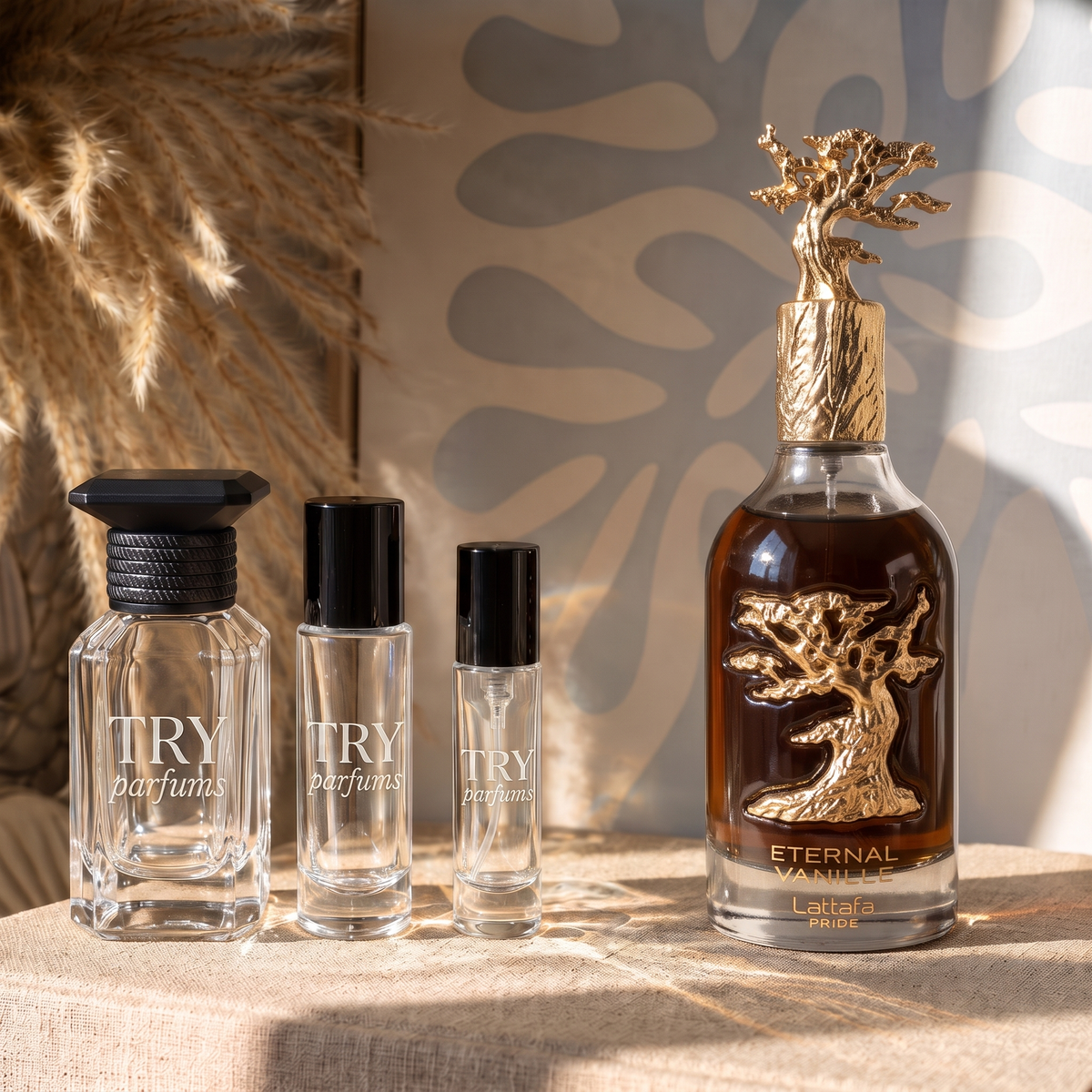 Lattafa Eternal Vanille decant in 30ml, 10ml and 5ml TryParfums bottles