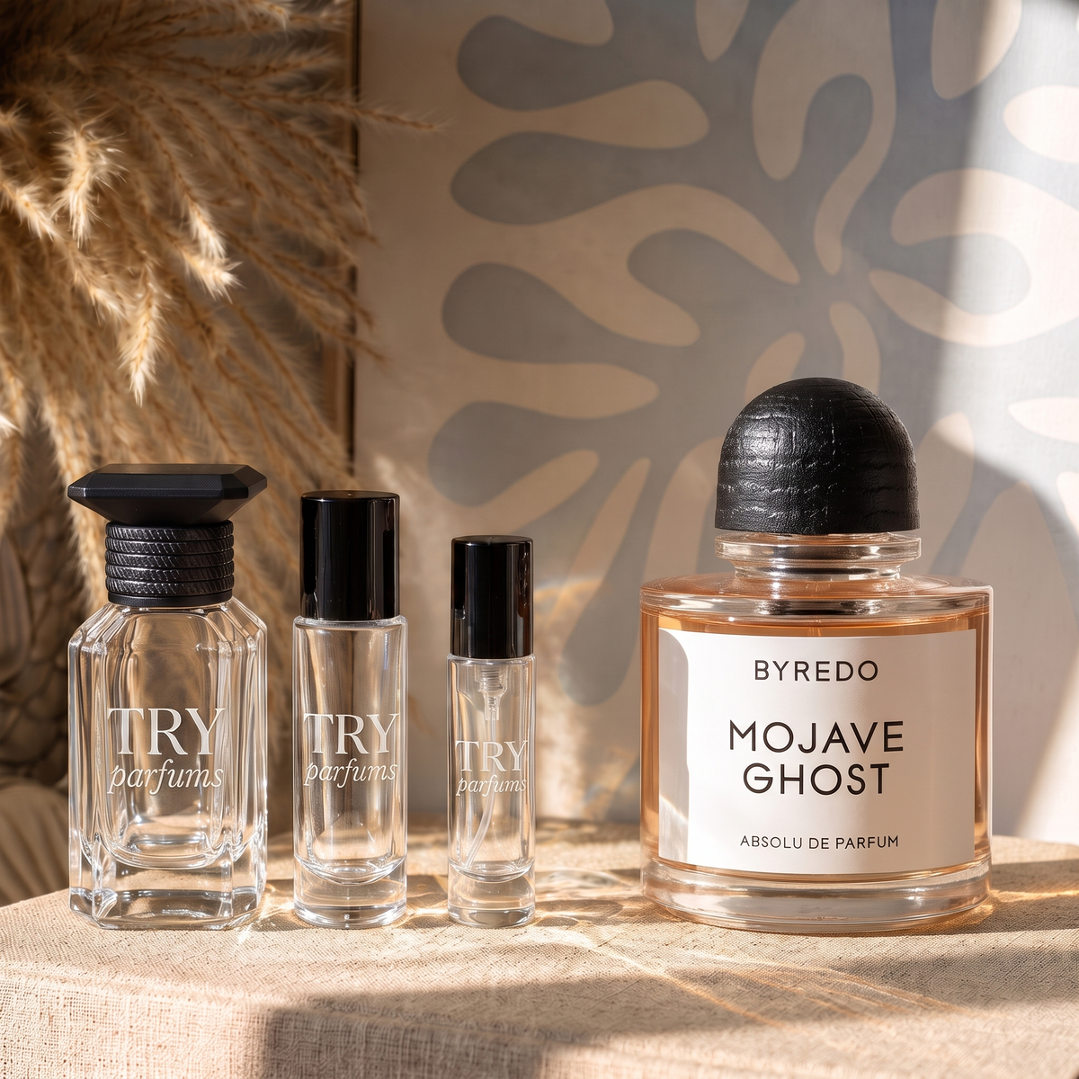 Byredo Mojave Ghost Absolu decant in 30ml, 10ml and 5ml TryParfums bottles