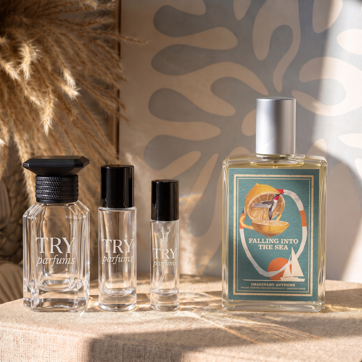 Imaginary Authors Falling into the Sea decant in 30ml, 10ml and 5ml TryParfums bottles
