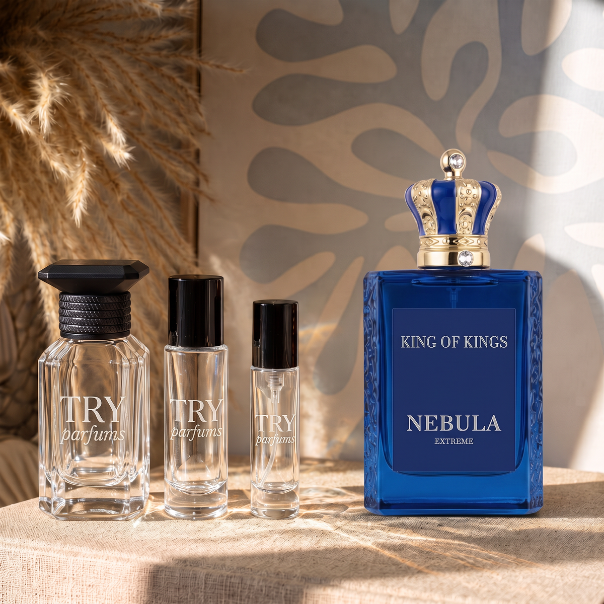 Macarena King of Kings Nebula Extreme decant in 30ml, 10ml and 5ml TryParfums bottles