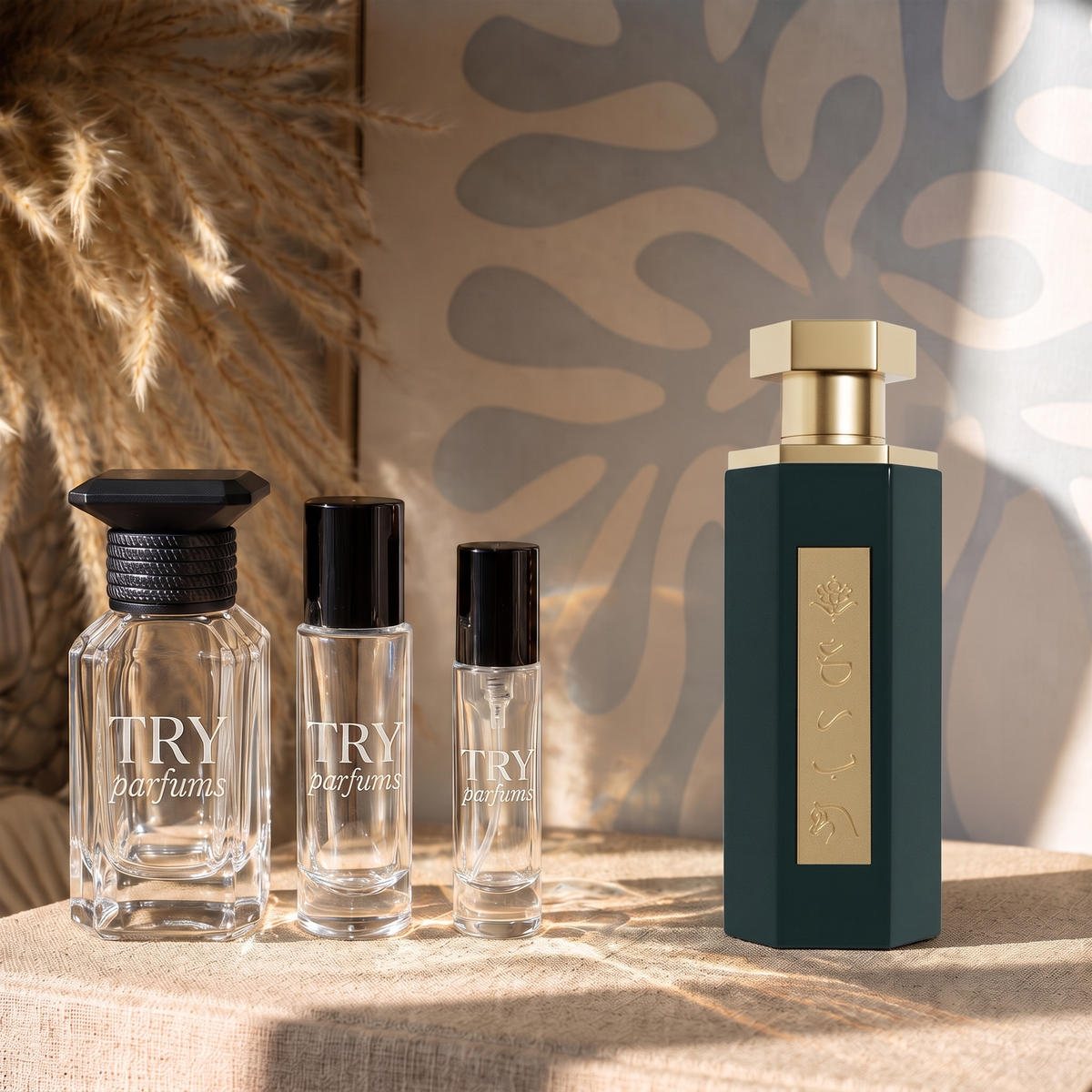 Reef Obaiah decant in 30ml, 10ml and 5ml TryParfums bottles