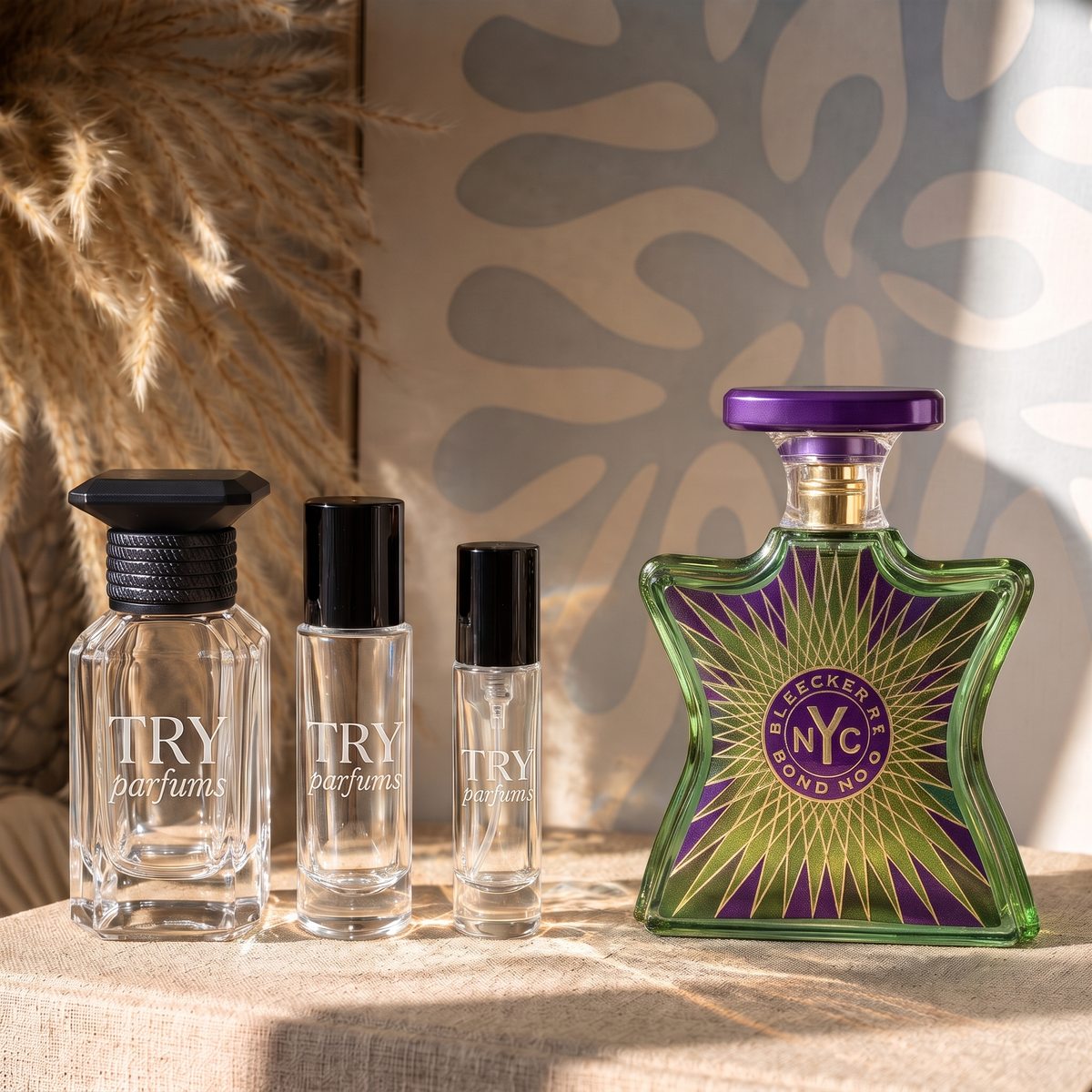 Bond No. 9 Bleecker Street decant in 30ml, 10ml and 5ml TryParfums bottles