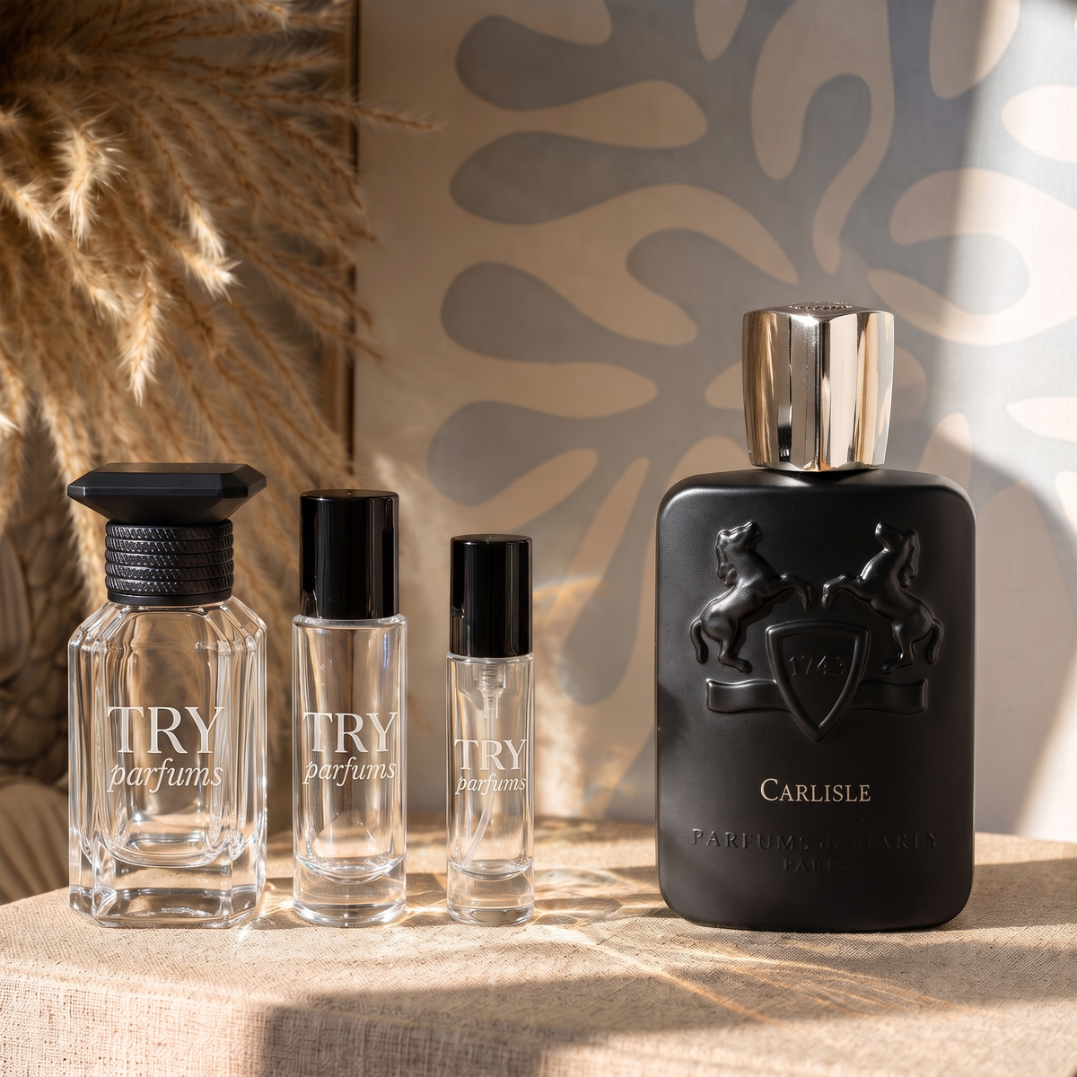 Parfums de Marly Carlisle decant in 30ml, 10ml and 5ml TryParfums bottles
