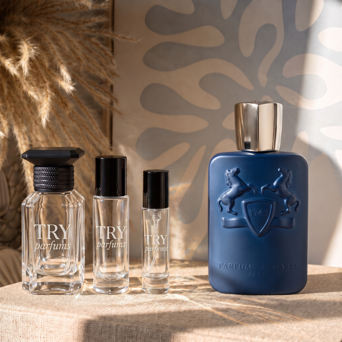 Parfums de Marly Layton decant in 30ml, 10ml and 5ml TryParfums bottles