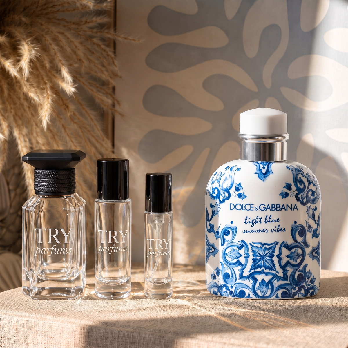 Dolce & Gabbana Light Blue Summer Vibes EDT decant in 30ml, 10ml and 5ml TryParfums bottles