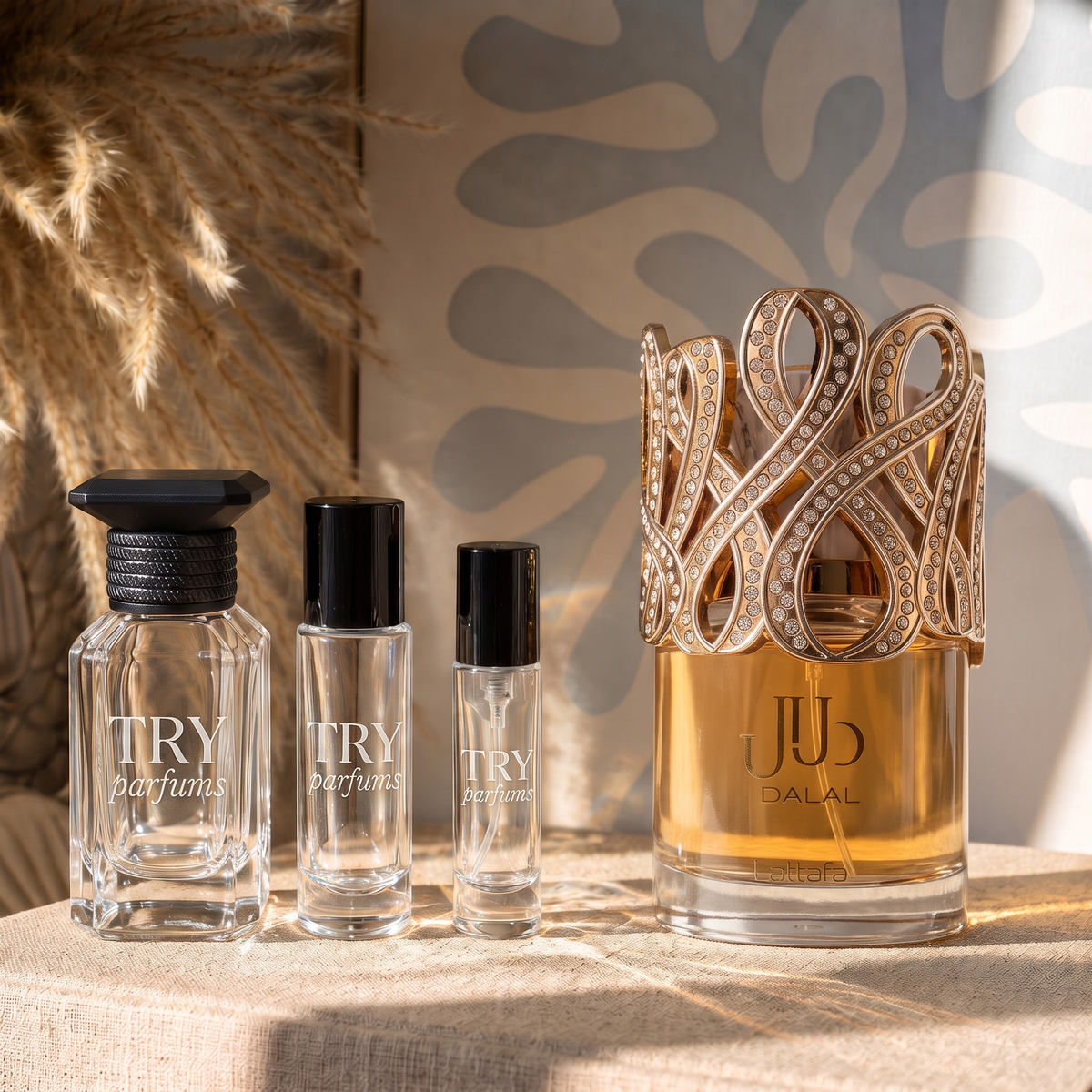 Lattafa Dalal decant in 30ml, 10ml and 5ml TryParfums bottles