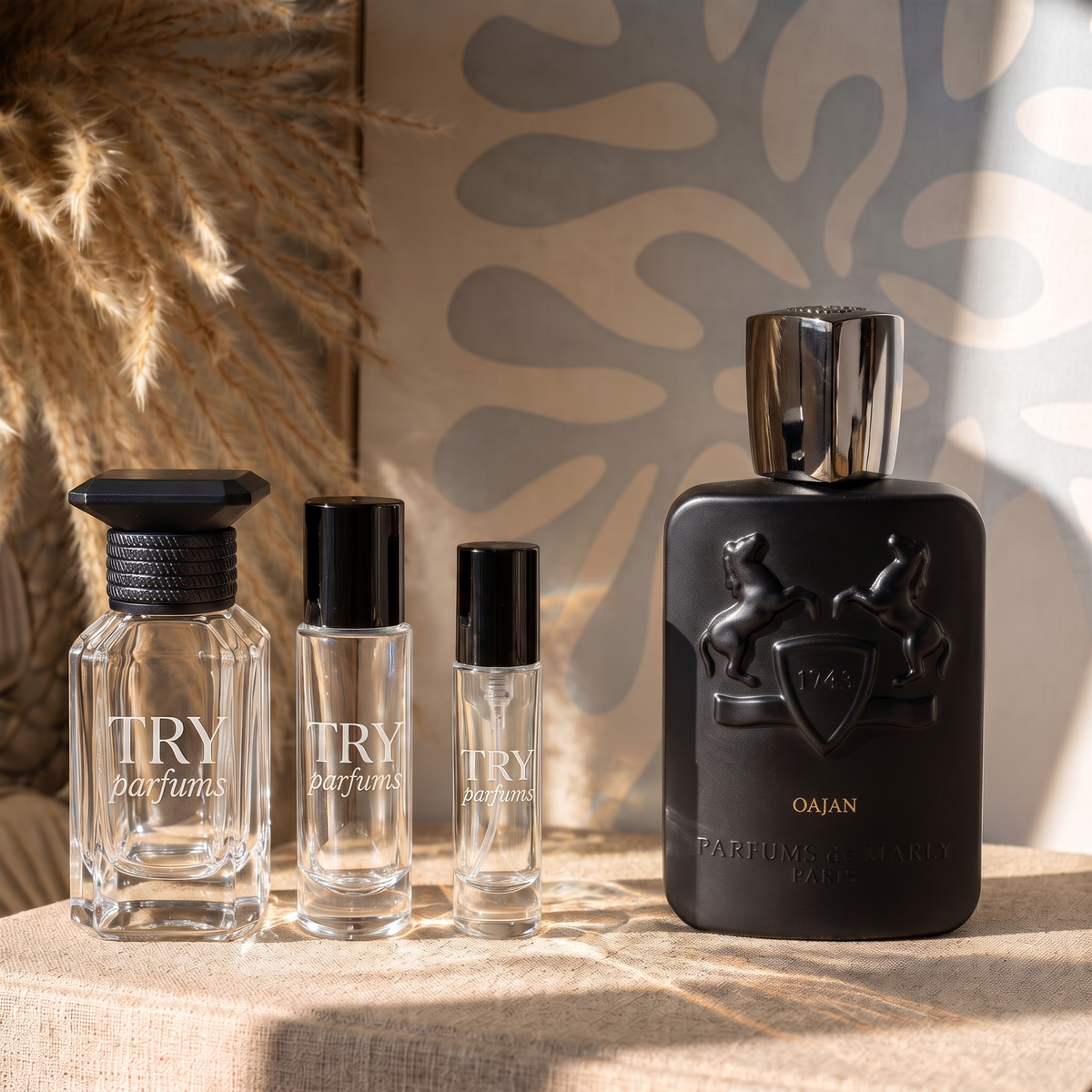 Parfums de Marly Oajan decant in 30ml, 10ml and 5ml TryParfums bottles