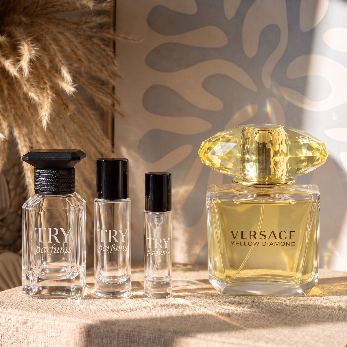 Versace Yellow Diamond decant in 30ml, 10ml and 5ml TryParfums bottles