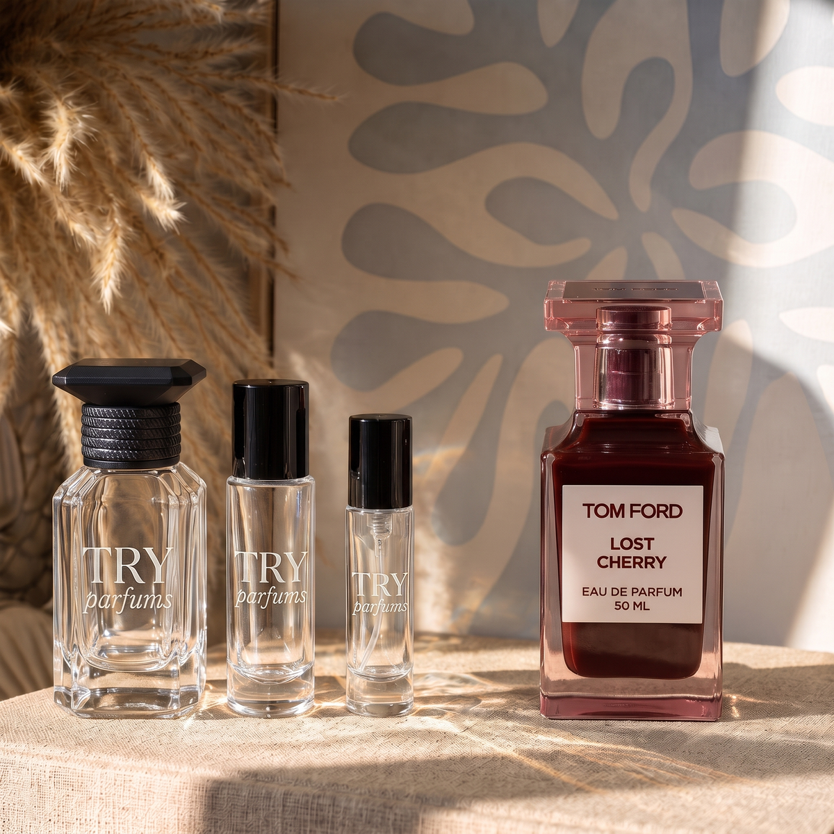 Tom Ford Lost Cherry decant in 30ml, 10ml and 5ml TryParfums bottles