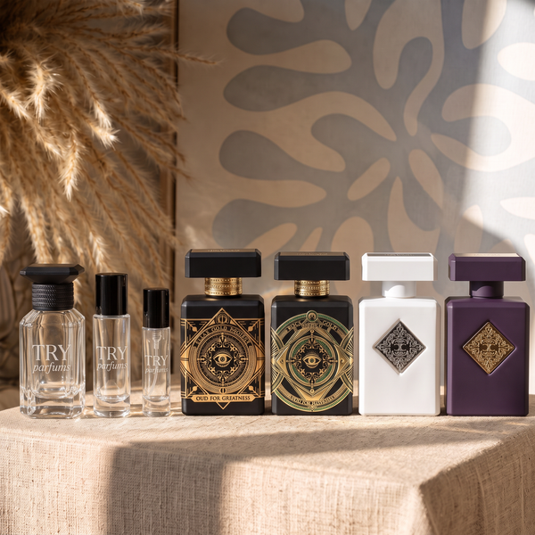 Initio Oud for Greatness, Oud for Happiness, Rehab & Atomic Rose Decant Sample Set