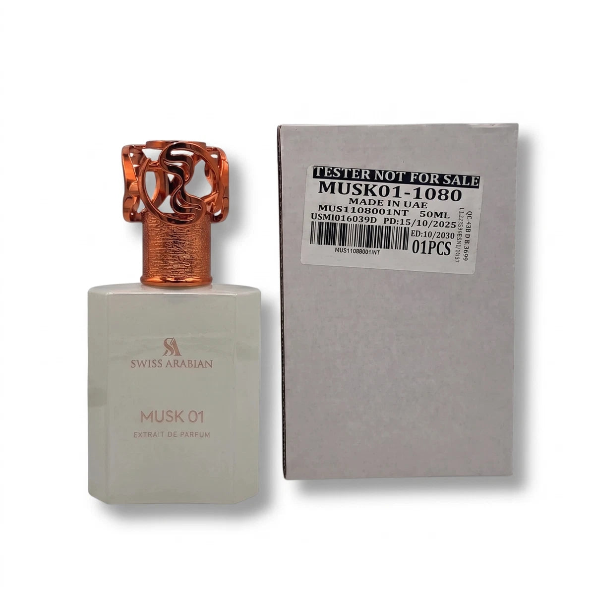 SWISS ARABIAN MUSK 01 EDP SPRAY 50ML 1.69OZ BRAND NEW TESTER|257655422618